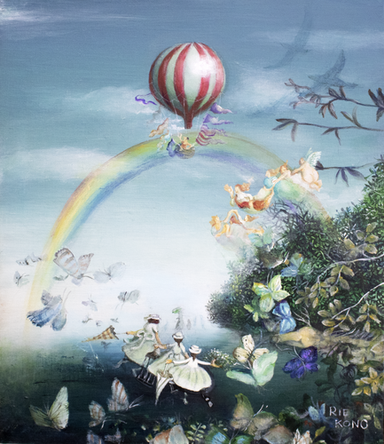 Beyond the rainbow van Rie Kono, Schilderij te koop op Singulart