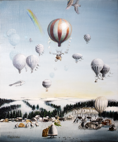 If Winter comes, Spring be far behind? von Rie Kono, Malerei kaufen auf Singulart