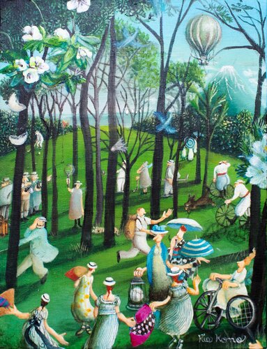 If you travel van Rie Kono, Schilderij te koop op Singulart