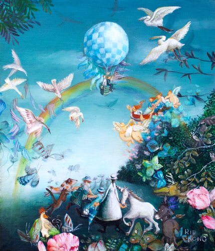 Over the rainbow von Rie Kono, Malerei kaufen auf Singulart