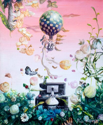 Roses bloom on the rose tree von Rie Kono, Malerei kaufen auf Singulart