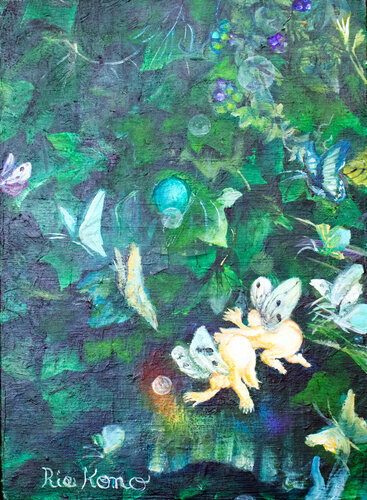 Up and Down: Wall Garden van Rie Kono, Schilderij te koop op Singulart