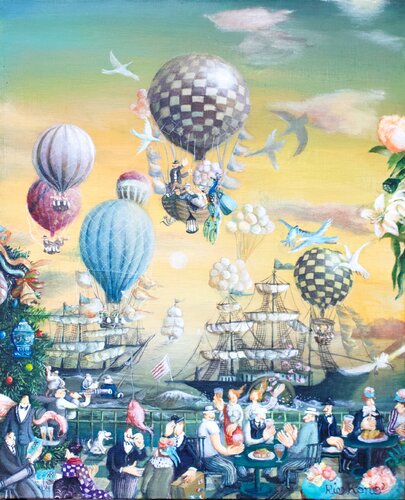 Traveling is wonderful von Rie Kono, Malerei kaufen auf Singulart