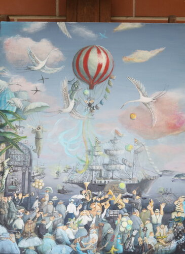 絵画　河野 りえ　水彩画　おしゃれ　インテリア 絵画河野 りえ水彩画おしゃれインテリア