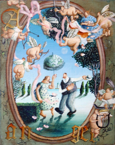 A is angel van Rie Kono, Schilderij te koop op Singulart