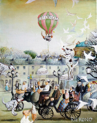 We love ice cream von Rie Kono, Malerei kaufen auf Singulart