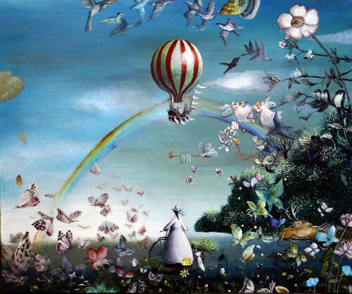 Beyond the rainbow von Rie Kono, Malerei kaufen auf Singulart