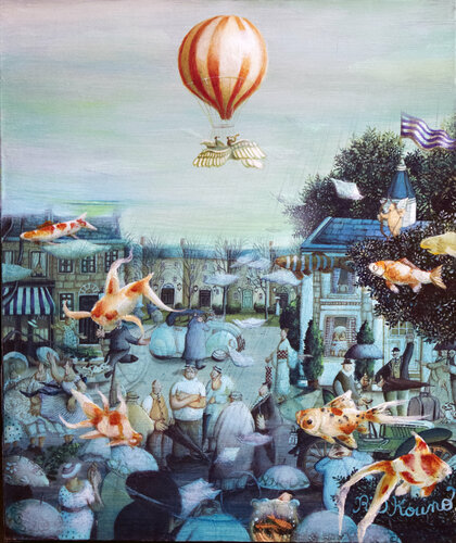 A dream on a rainy day von Rie Kono, Malerei kaufen auf Singulart