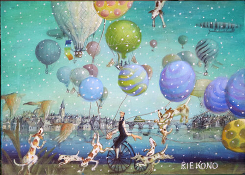 First snow von Rie Kono, Malerei kaufen auf Singulart