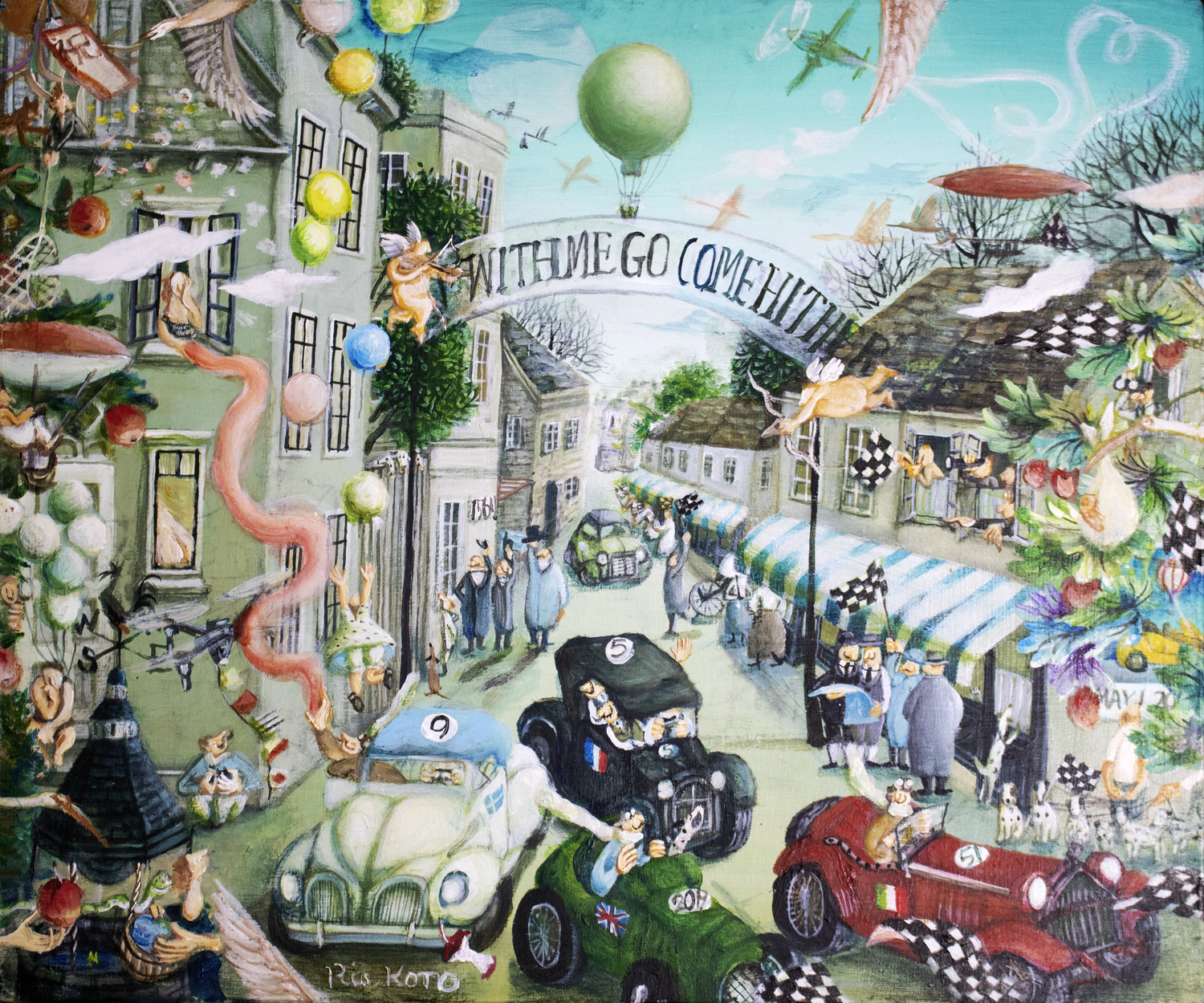 On a classic car racing journey Rie Kono