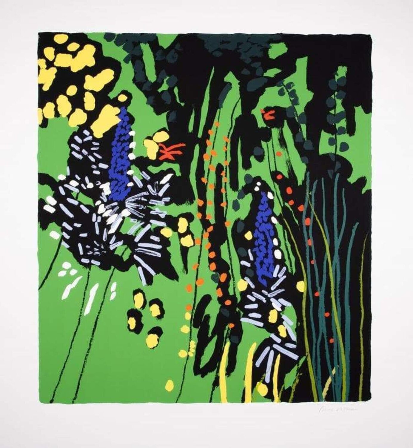 Green Garden with Unknown Flower Bruce McLean