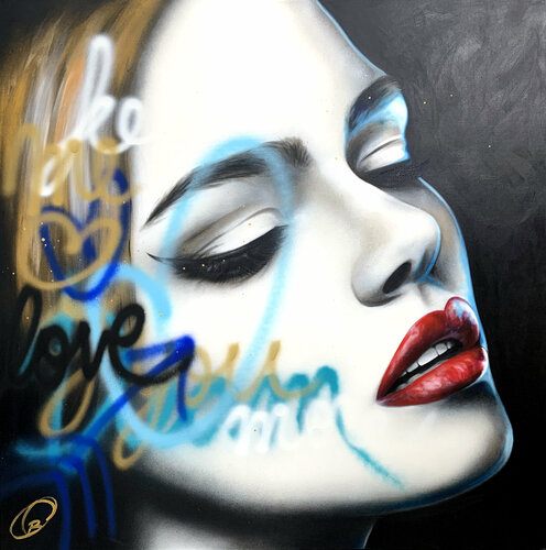 Love You More par Cynthia Coulombe Bégin, Peinture en vente sur Singulart