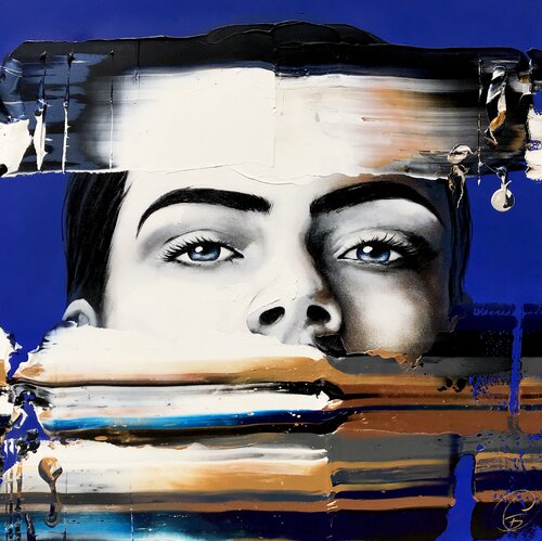 I Surrender... Not Yet! von Cynthia Coulombe Bégin, Malerei kaufen auf Singulart