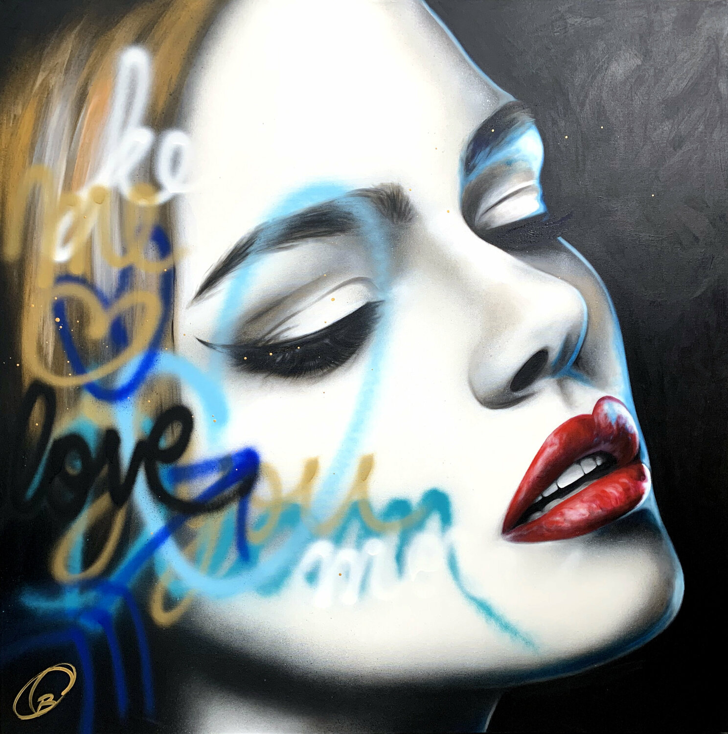 Love You More Cynthia Coulombe Bégin Dipinto originale in vendita