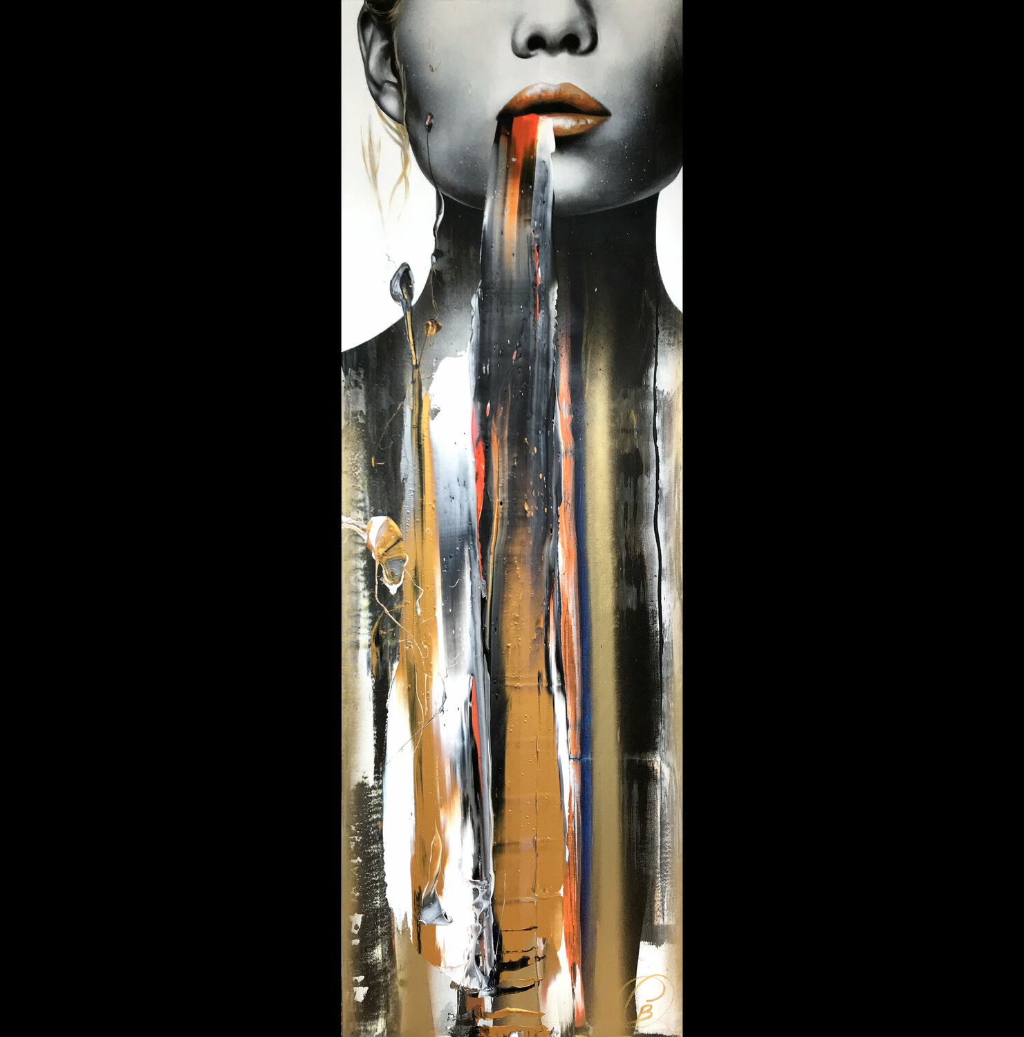 Golden Years 72x24 Cynthia Coulombe Bégin Originalgemälde zu verkaufen