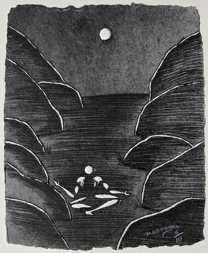 La nuit von Jérôme Mesnager, Druck kaufen auf Singulart