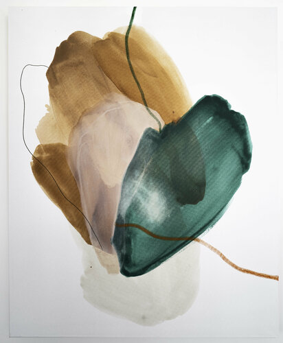 Sienna's Oasis - from the serie "Itinéraire B." di Julia A. Etedi, Pittura in vendita su Singulart