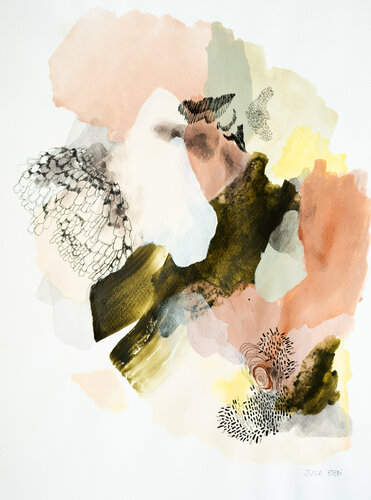 Patterns from our roots van Julia A. Etedi, Werk op papier te koop op Singulart