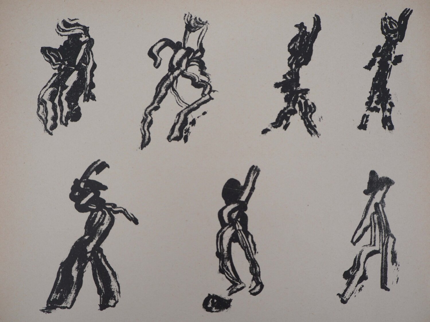 Lettrisme, dix figures Henri Michaux Afdruk te koop