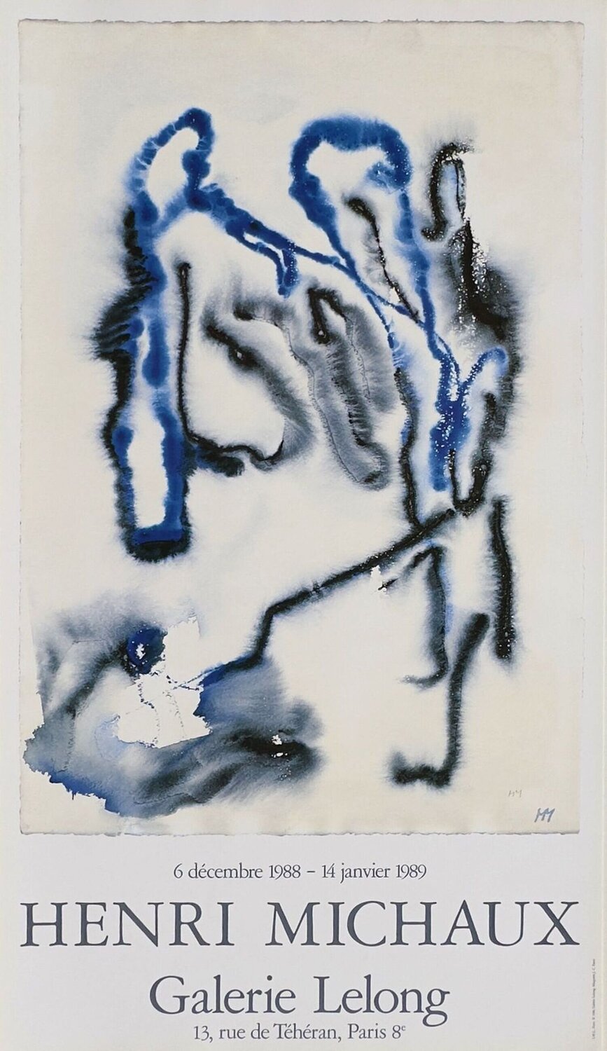 Expo 89 - Galerie Lelong Henri Michaux Druck zu verkaufen