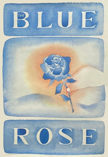 Blue Rose di Jean Michel Folon, Stampa in vendita su Singulart