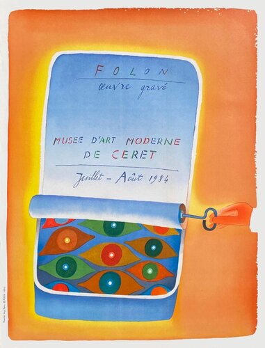 Oeuvre gravée - Musée d'art Moderne de Céret von Jean Michel Folon, Druck kaufen auf Singulart