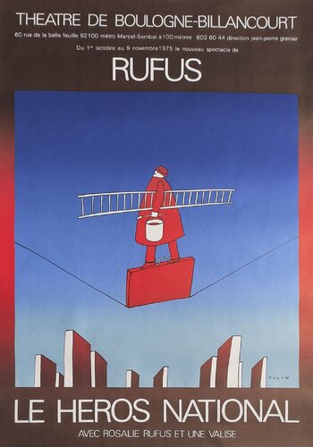 Rufus - Le Héros National - Théâtre de Boulogne Billancourt by Jean Michel Folon, Print for Sale on Singulart