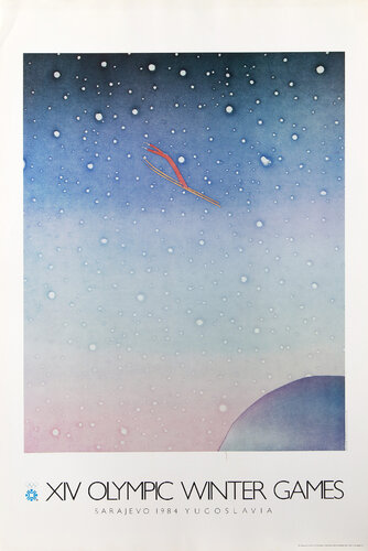 XIV Olympic Winter Games by Jean Michel Folon, Print for Sale on Singulart