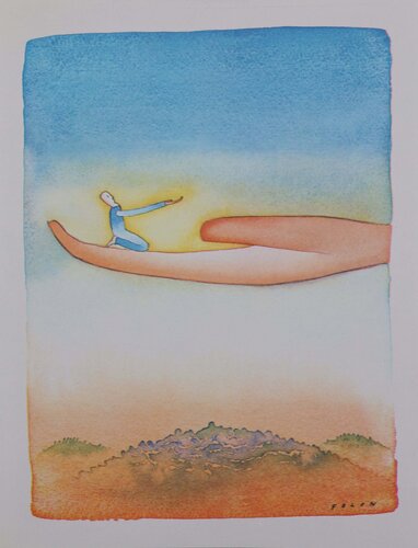 La charité by Jean Michel Folon, Print for Sale on Singulart