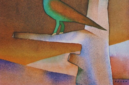 L'oiseau solitaire by Jean Michel Folon, Print for Sale on Singulart