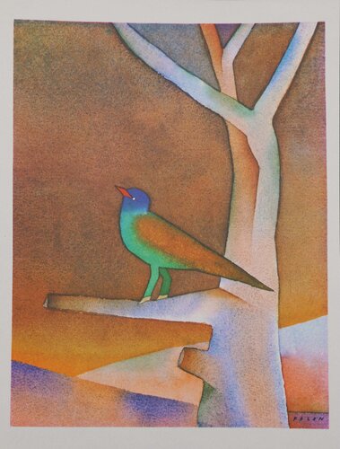 L'oiseau solitaire by Jean Michel Folon, Print for Sale on Singulart