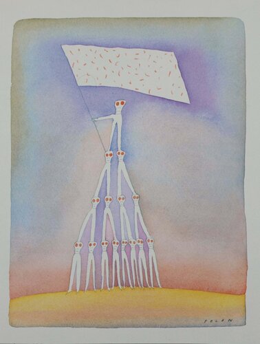 La fête à St Paul de Vence par Jean Michel Folon, Édition en vente sur Singulart