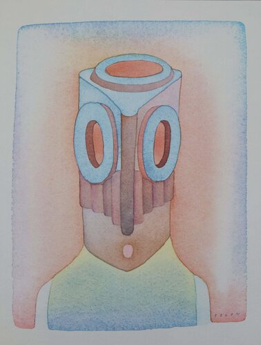 Visage vide by Jean Michel Folon, Print for Sale on Singulart