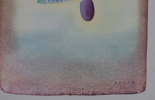 Fruit et sardines by Jean Michel Folon, Print for Sale on Singulart