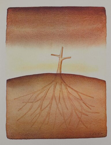 Les racines by Jean Michel Folon, Print for Sale on Singulart