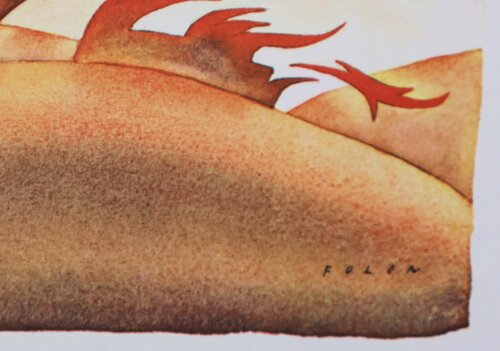 Les moissons by Jean Michel Folon, Print for Sale on Singulart