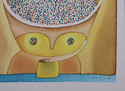 Trop plein d'idées van Jean Michel Folon, Afdruk te koop op Singulart