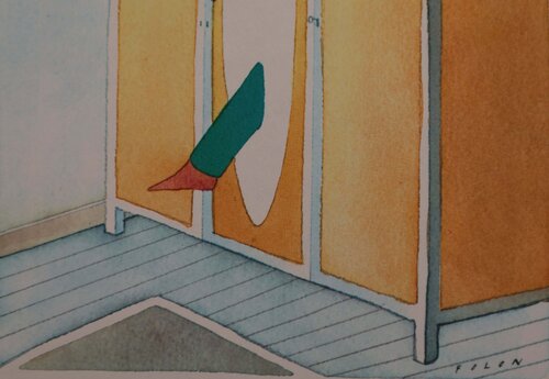 Le chemin de traverse by Jean Michel Folon, Print for Sale on Singulart
