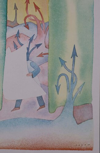 Homme distrait by Jean Michel Folon, Print for Sale on Singulart