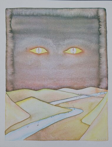 Les yeux divins par Jean Michel Folon, Édition en vente sur Singulart