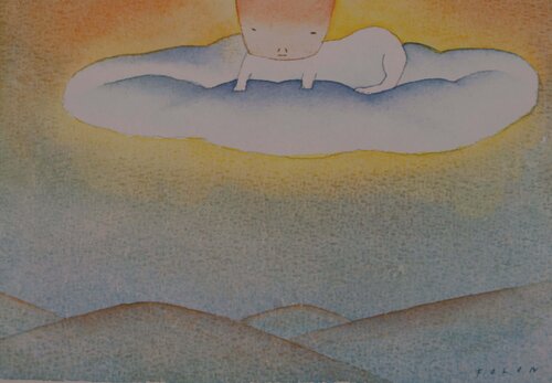 L'esprit du chat de Jean Michel Folon, Impresión a la venta en Singulart