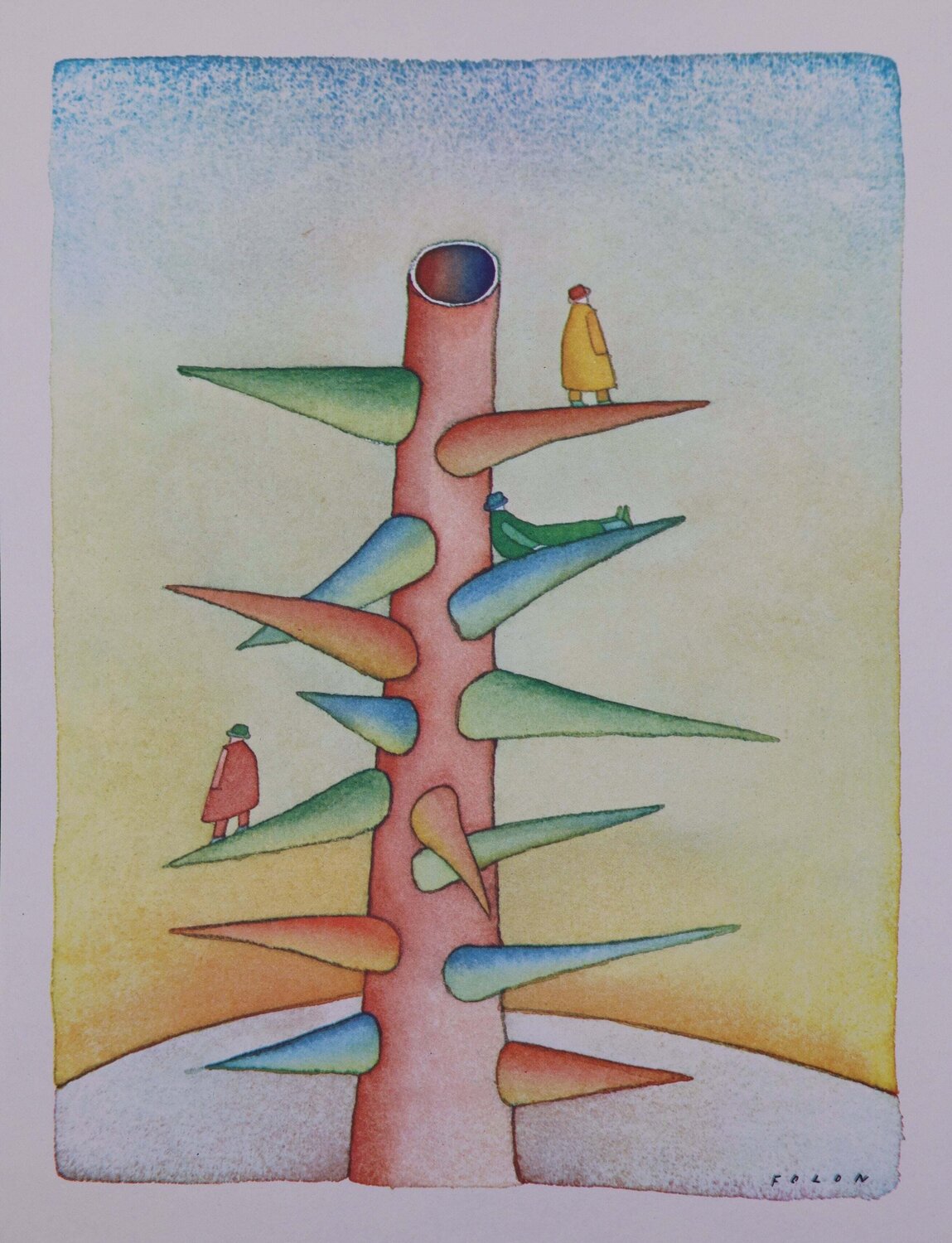 L'arbre des possibles Jean Michel Folon Impresión en venta