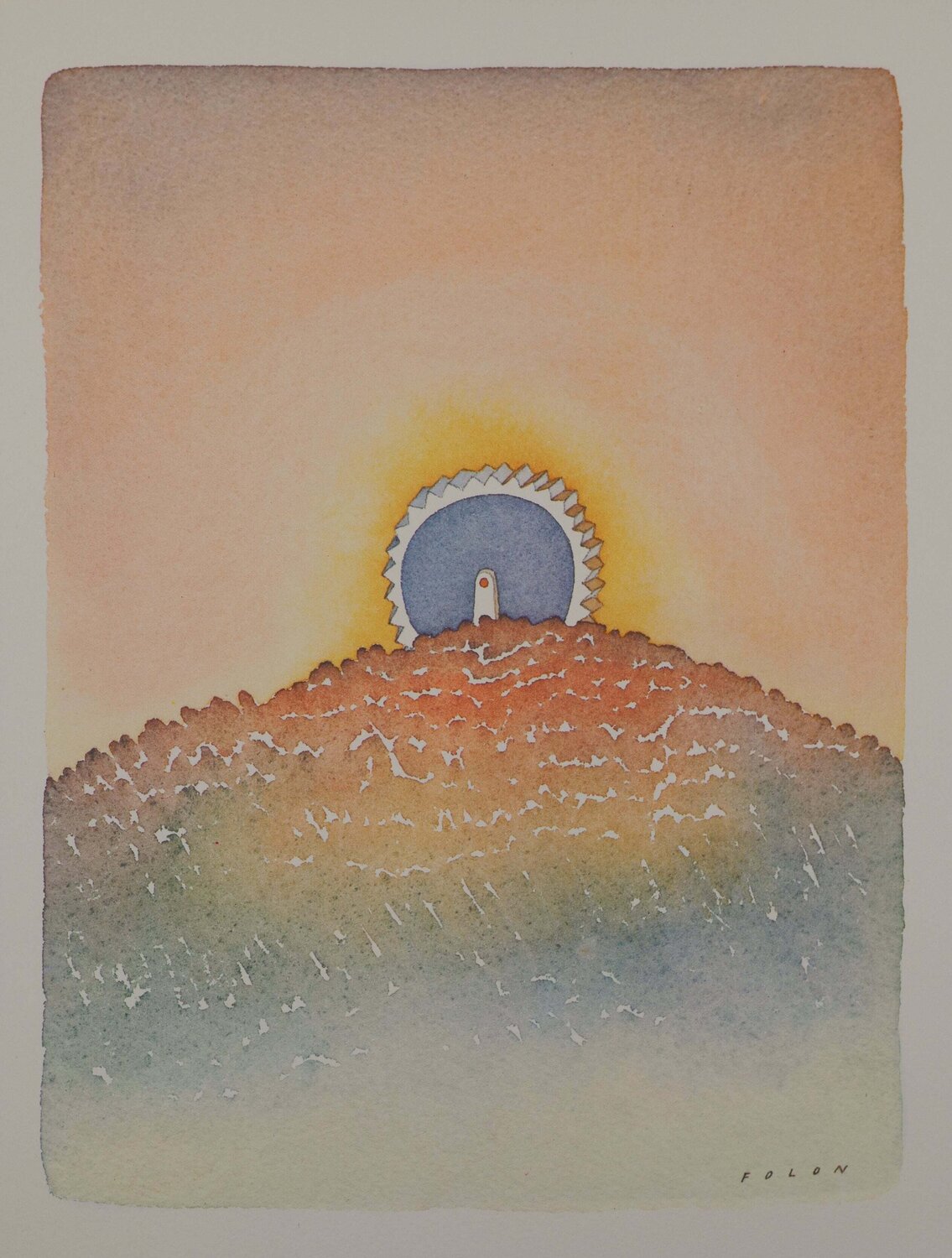 L'engrenage Jean Michel Folon Print for sale
