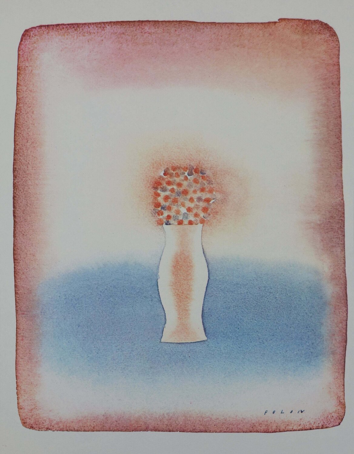 Le bouquet de fleurs d'été Jean Michel Folon Stampa in vendita