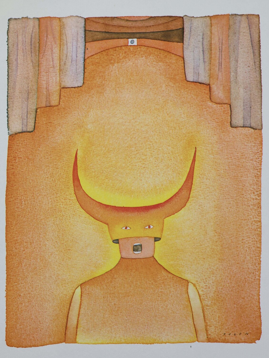 Le cri Jean Michel Folon Print for sale