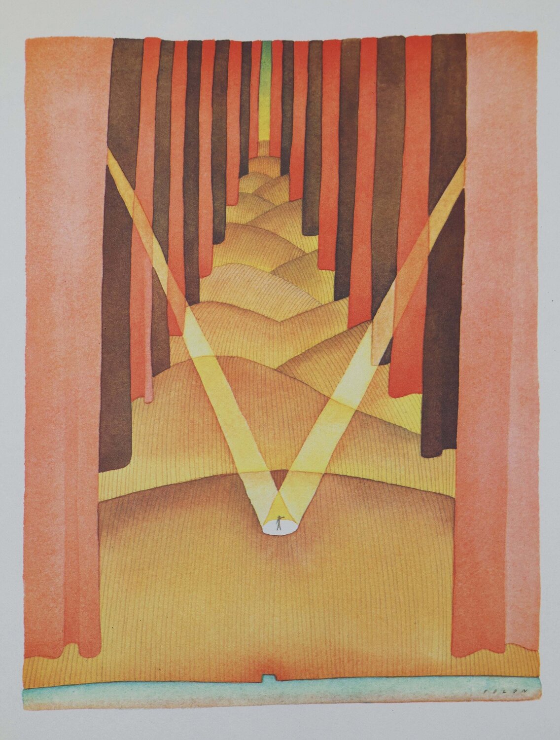 Mise en lumière Jean Michel Folon Stampa in vendita