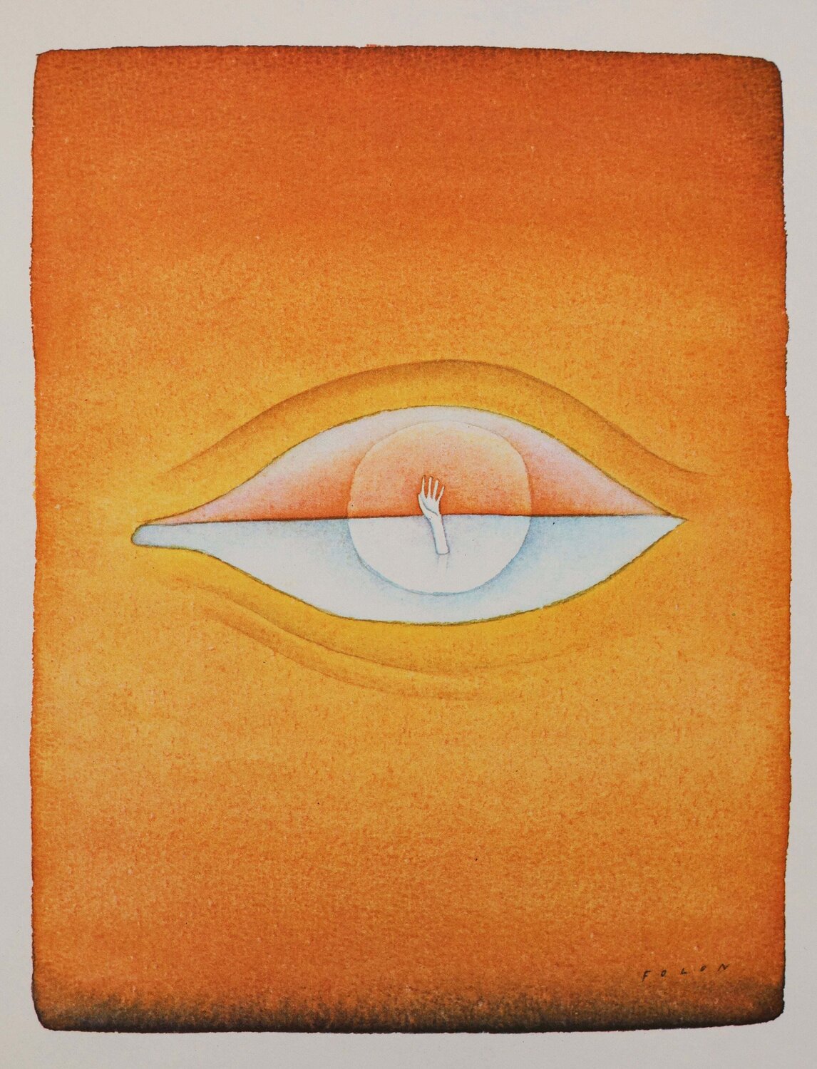 Sables mouvants Jean Michel Folon Print for sale