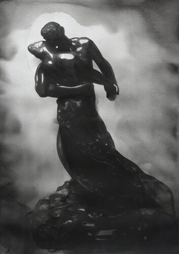 Camille Claudel, from the series 'Female Heroes' van Radenko Milak, Schilderij te koop op Singulart