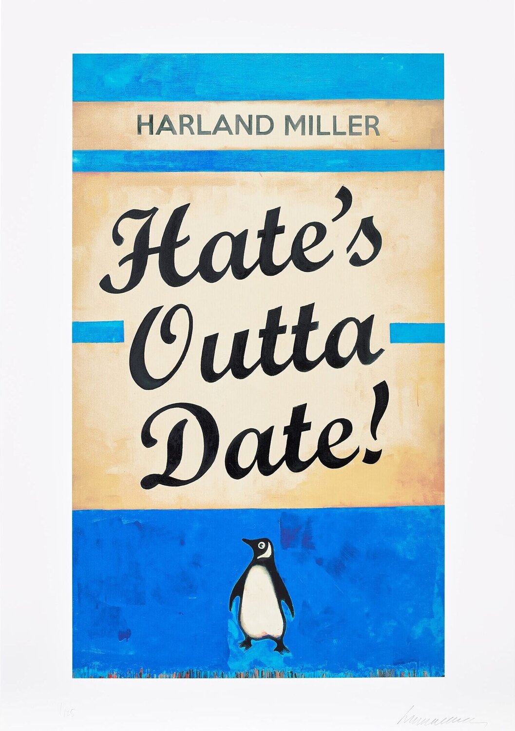 Hates Outta Date (Blue) Harland Miller Stampa in vendita