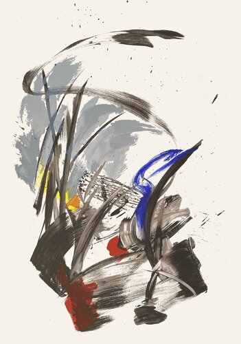 Composition abstraite A by Jean Miotte, Print for Sale on Singulart